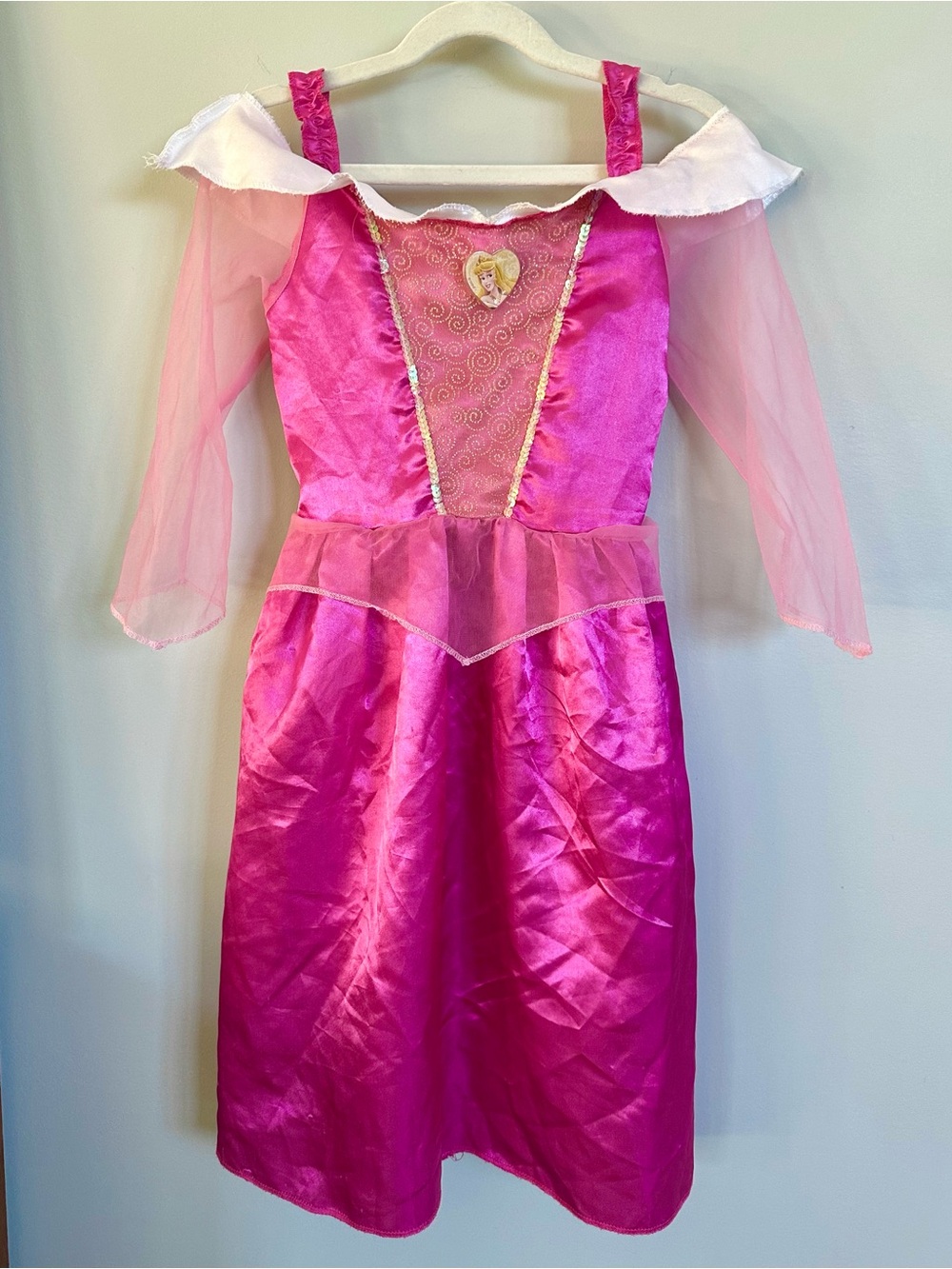 Disney Sleeping Beauty Aurora Princess Costume Dress Girls 4-6X Pink